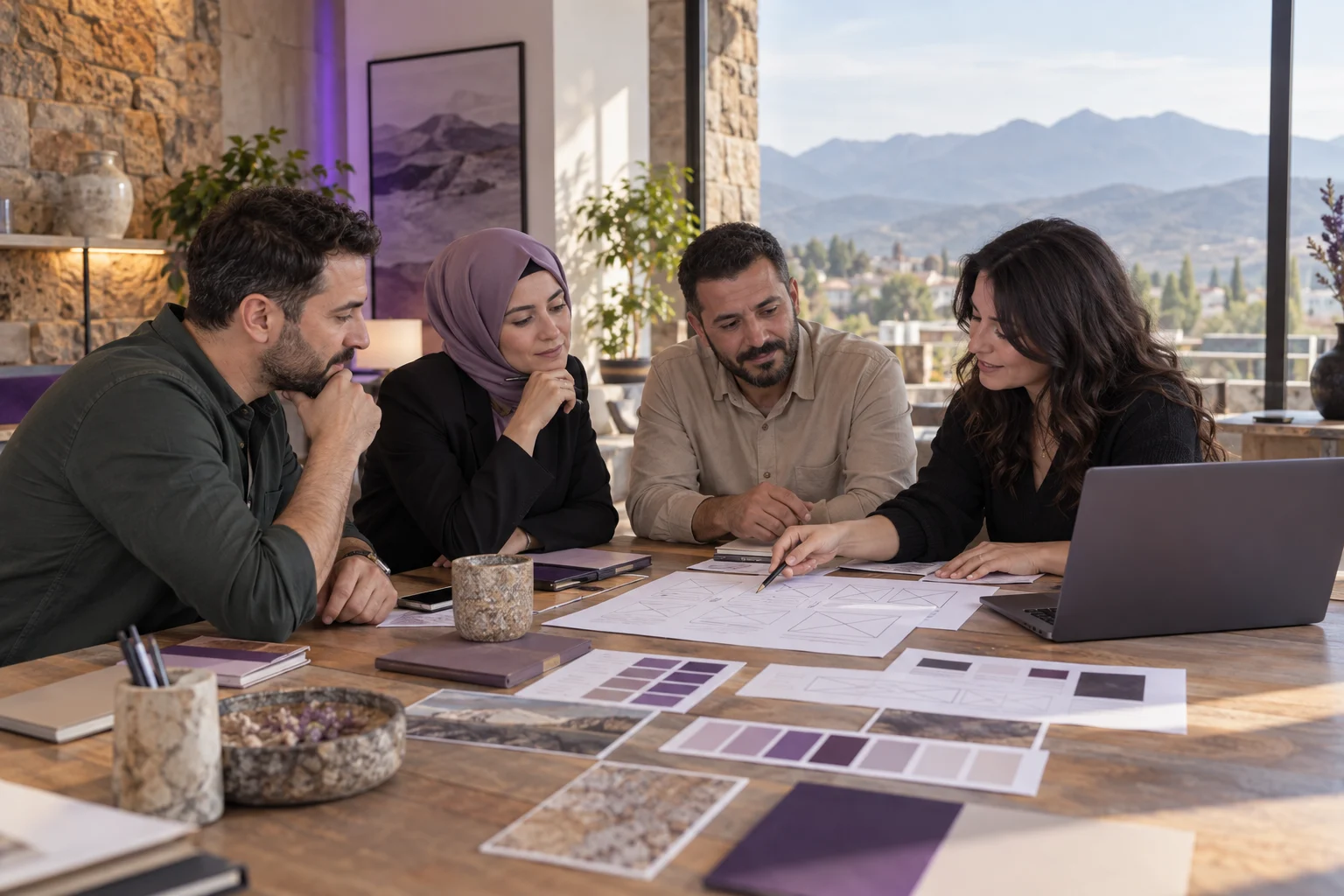 Bingöl web tasarım projesi için birlikte çalışan ekip
